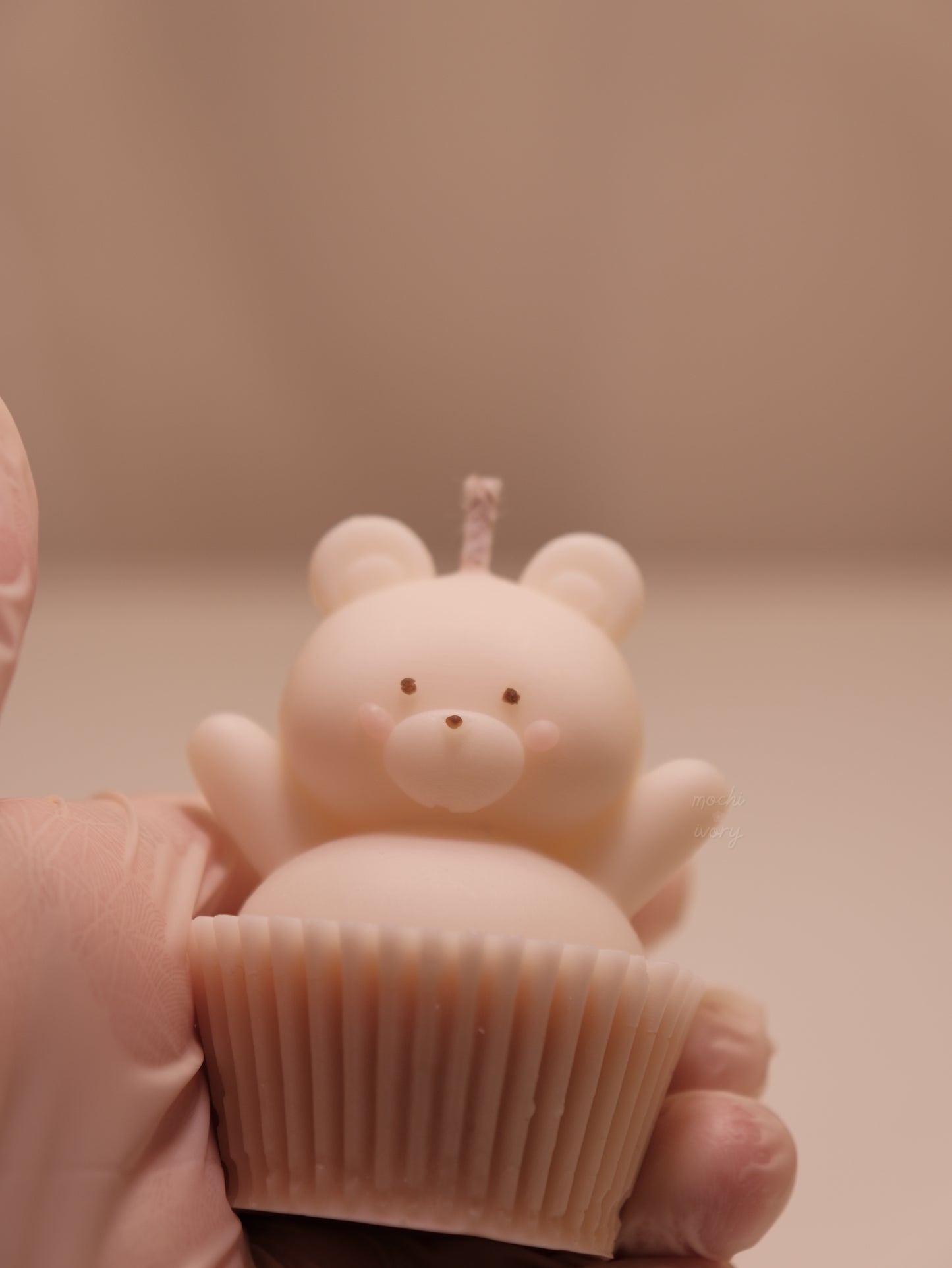 cheesecake bear candle