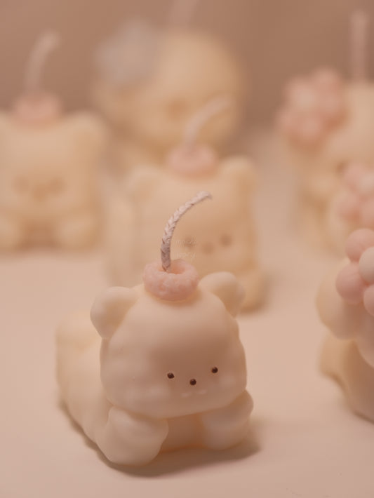 cheerio bear candle